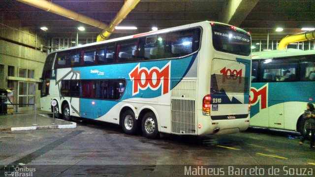 Auto Viação 1001 2510 na cidade de São Paulo, São Paulo, Brasil, por Matheus Barreto de Souza. ID da foto: 2559450.