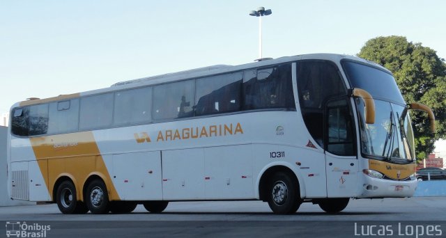 Viação Araguarina 10311 na cidade de Goiânia, Goiás, Brasil, por Lucas Gabriel Resende Lopes. ID da foto: 2558976.