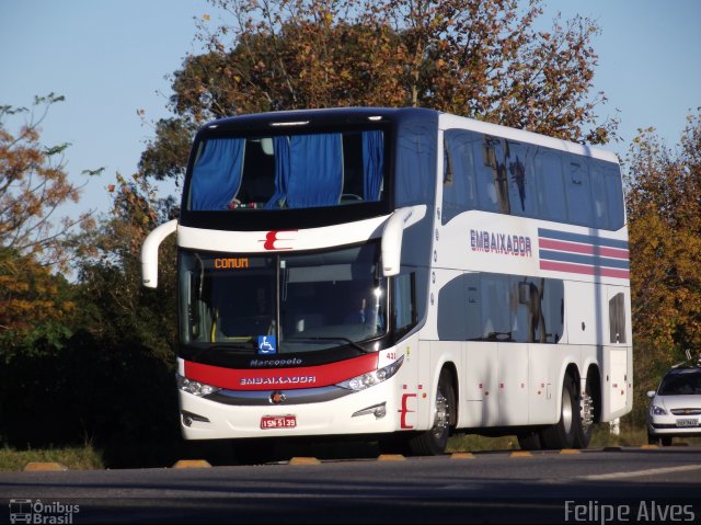 Expresso Embaixador 423 na cidade de Pelotas, Rio Grande do Sul, Brasil, por Felipe Alves. Número da foto: #2560030.