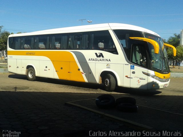 Viação Araguarina 11005 na cidade de Piranhas, Goiás, Brasil, por Carlos Alexsandro Sousa Morais. Número da foto: #2560138.