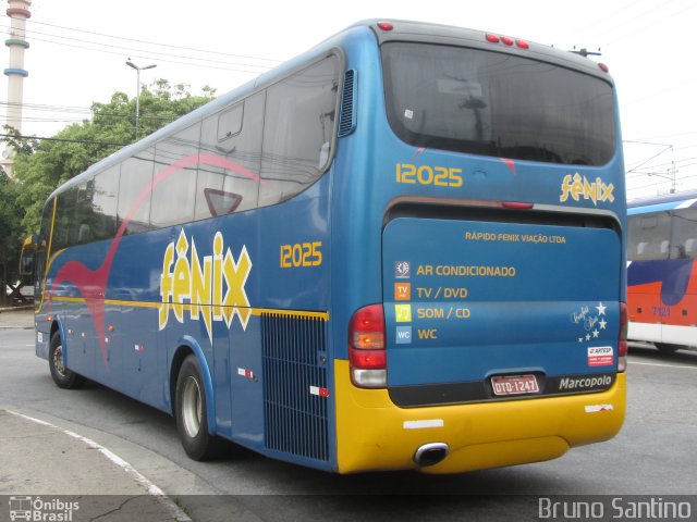 Rápido Expresso Fênix Viação 12025 na cidade de São Paulo, São Paulo, Brasil, por Bruno Santino. Número da foto: #2559079.
