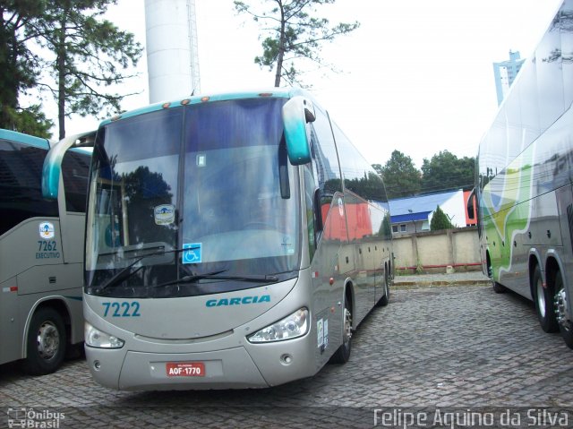 Viação Garcia 7222 na cidade de Curitiba, Paraná, Brasil, por Felipe Aquino da Silva. ID da foto: 2514402.