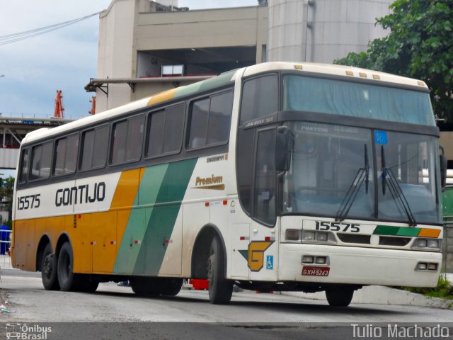 Empresa Gontijo de Transportes 15575 na cidade de Rio de Janeiro, Rio de Janeiro, Brasil, por Tulio Machado. ID da foto: 2515367.