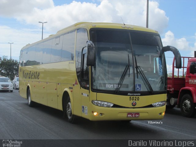 Viação Nordeste 5020 na cidade de Parnamirim, Rio Grande do Norte, Brasil, por Danilo Vitorino Lopes. Número da foto: #2514218.