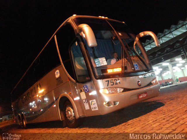 Viação Garcia 7521 na cidade de Americana, São Paulo, Brasil, por Marcos Rohwedder. ID da foto: 2513487.