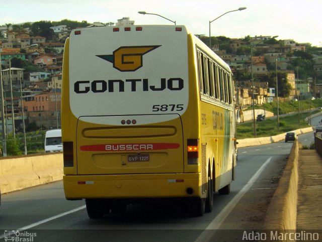 Empresa Gontijo de Transportes 5875 na cidade de Belo Horizonte, Minas Gerais, Brasil, por Adão Raimundo Marcelino. ID da foto: 2515177.