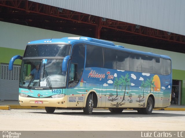 Aliança Tur Transporte de Passageiros e Turismo 1403 na cidade de Caruaru, Pernambuco, Brasil, por Luiz Carlos de Santana. Número da foto: #2514716.