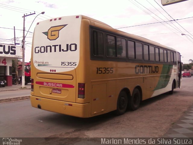 Empresa Gontijo de Transportes 15355 na cidade de Pirapora, Minas Gerais, Brasil, por Marlon Mendes da Silva Souza. ID da foto: 2561661.