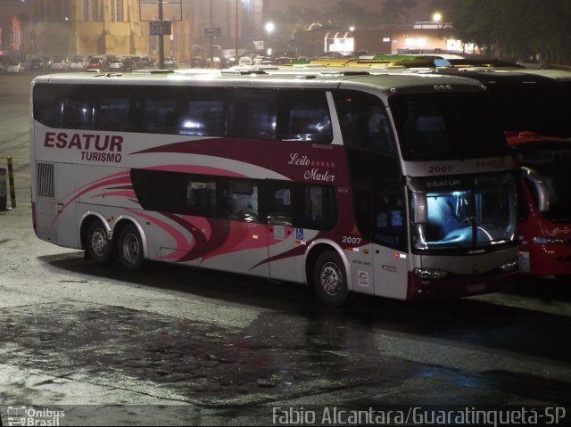 Esatur Turismo 2007 na cidade de Aparecida, São Paulo, Brasil, por Fabio Alcantara. Número da foto: #2560557.