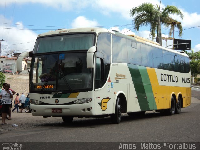 Empresa Gontijo de Transportes 14035 na cidade de Jucás, Ceará, Brasil, por Amós  Mattos. ID da foto: 2560398.