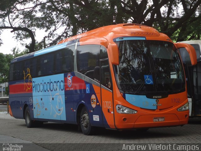 Viação Piracicabana 1702 na cidade de São Paulo, São Paulo, Brasil, por Andrew Campos. Número da foto: #2560830.