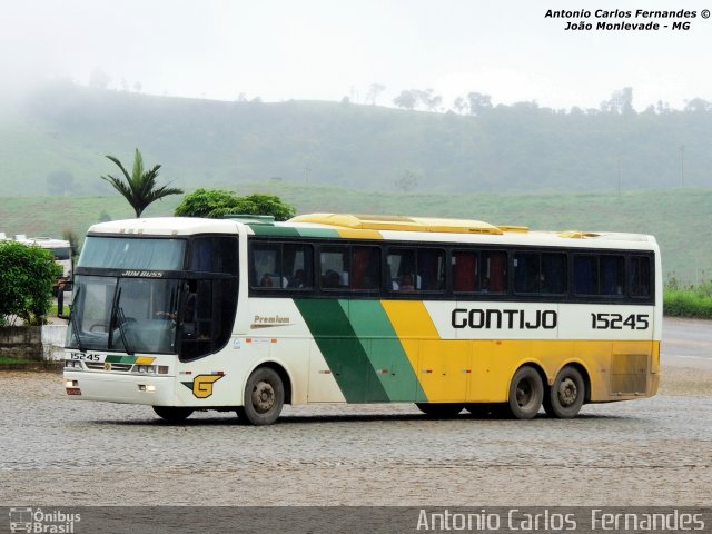 Empresa Gontijo de Transportes 15245 na cidade de João Monlevade, Minas Gerais, Brasil, por Antonio Carlos Fernandes. ID da foto: 2562514.