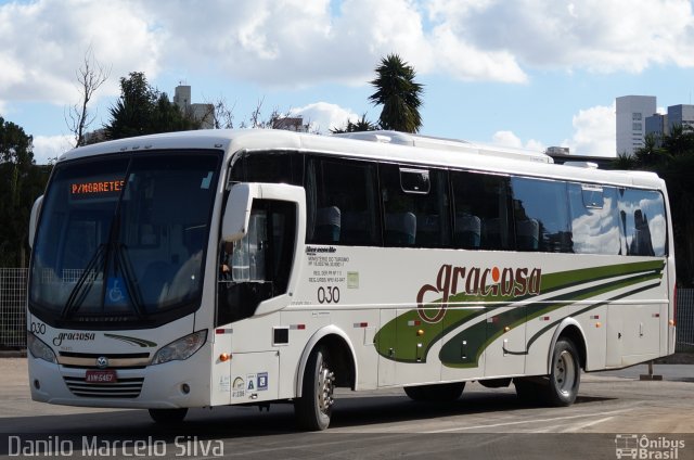 Viação Graciosa 030 na cidade de Curitiba, Paraná, Brasil, por Danilo Marcelo Silva. Número da foto: #2561830.