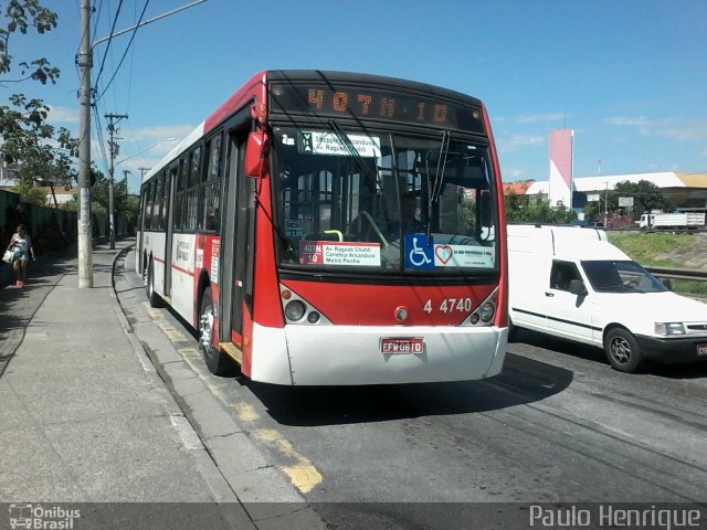 Express Transportes Urbanos Ltda 4 4740 na cidade de São Paulo, São Paulo, Brasil, por Paulo Henrique. Número da foto: #2516527.