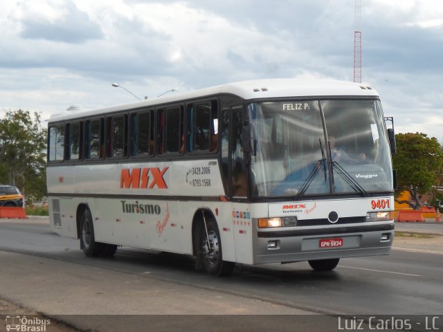 Mix Brasil Turismo 9401 na cidade de Caruaru, Pernambuco, Brasil, por Luiz Carlos de Santana. ID da foto: 2516331.