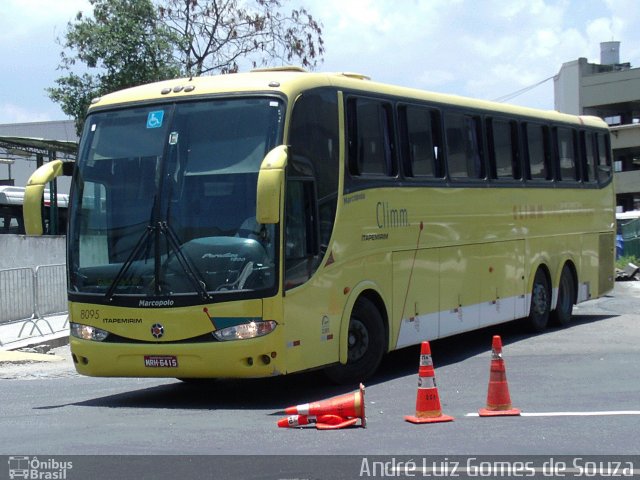 Viação Itapemirim 8095 na cidade de Rio de Janeiro, Rio de Janeiro, Brasil, por André Luiz Gomes de Souza. ID da foto: 2516415.