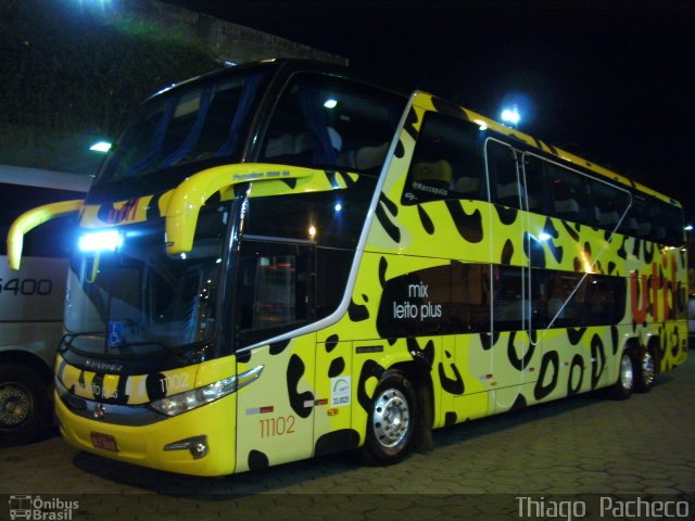 UTIL - União Transporte Interestadual de Luxo 11102 na cidade de Belo Horizonte, Minas Gerais, Brasil, por Thiago  Pacheco. Número da foto: #2516173.