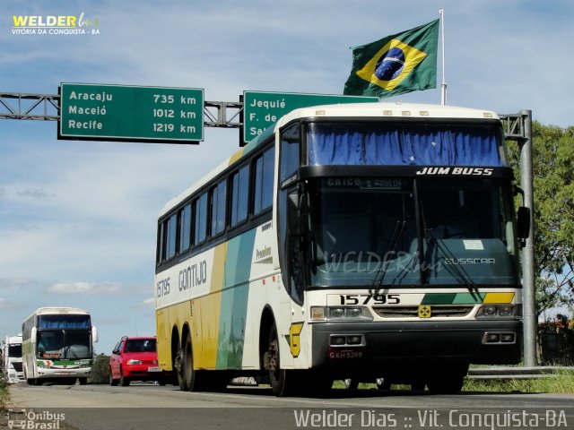 Empresa Gontijo de Transportes 15795 na cidade de Vitória da Conquista, Bahia, Brasil, por Welder Dias. ID da foto: 2516151.