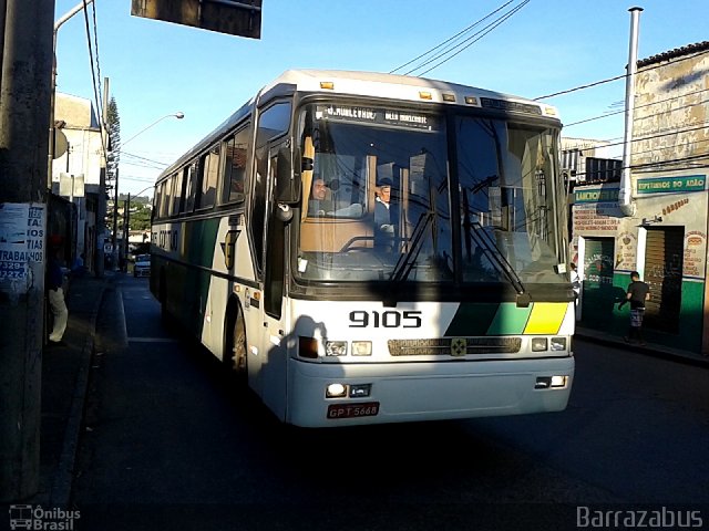 Empresa Gontijo de Transportes 9105 na cidade de Belo Horizonte, Minas Gerais, Brasil, por Rodrigo Barraza. ID da foto: 2518595.