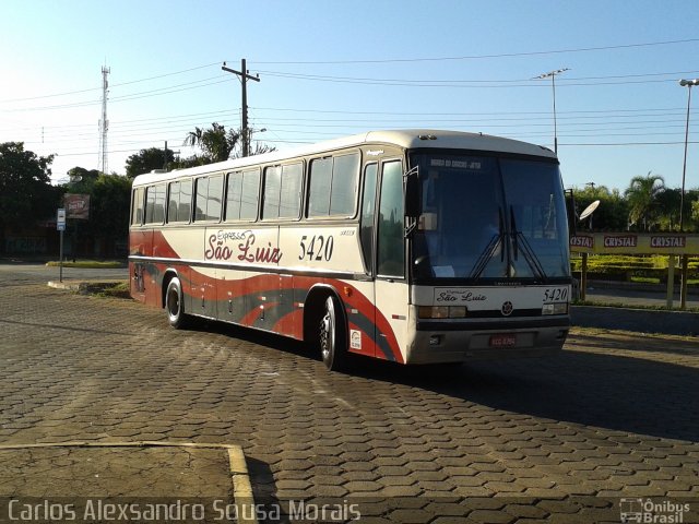 Expresso São Luiz 5420 na cidade de Piranhas, Goiás, Brasil, por Carlos Alexsandro Sousa Morais. Número da foto: #2517854.