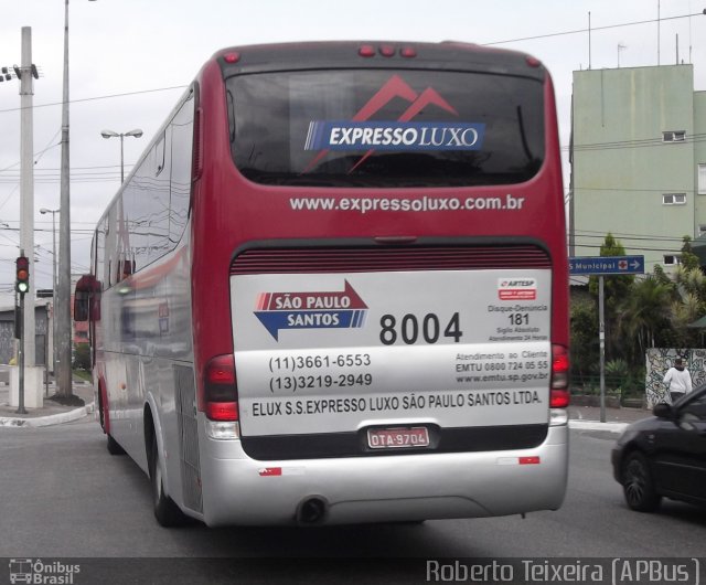 Expresso Luxo 8004 na cidade de São Paulo, São Paulo, Brasil, por Roberto Teixeira. ID da foto: 2519491.