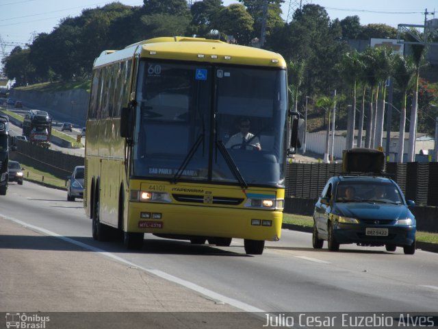 Viação Itapemirim 44101 na cidade de Taubaté, São Paulo, Brasil, por Julio Cesar Euzebio Alves. Número da foto: #2520395.