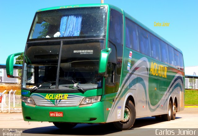 Aguatur Transporte e Turismo 1007 na cidade de Goiânia, Goiás, Brasil, por Carlos Júnior. ID da foto: 2520196.