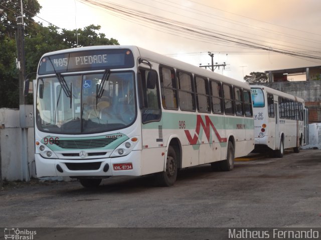 Viação Mirim 906 na cidade de Recife, Pernambuco, Brasil, por Matheus Fernando. Número da foto: #2519570.