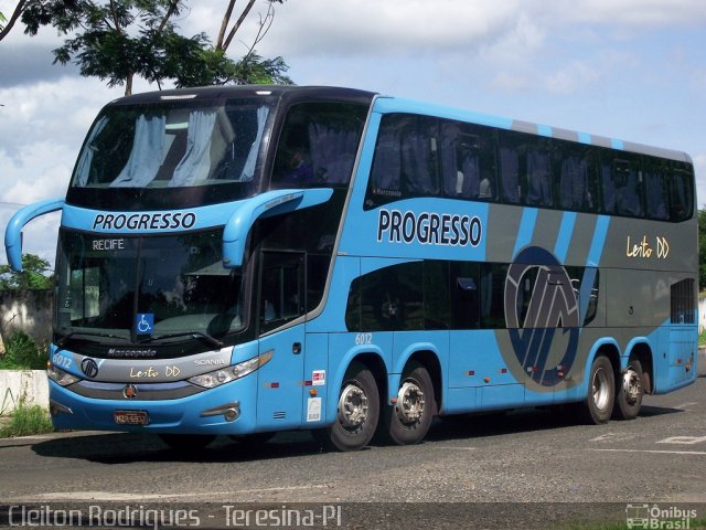 Auto Viação Progresso 6012 na cidade de Teresina, Piauí, Brasil, por Cleiton Rodrigues. Número da foto: #2520828.