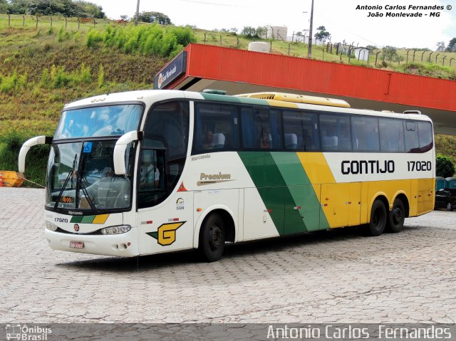 Empresa Gontijo de Transportes 17020 na cidade de João Monlevade, Minas Gerais, Brasil, por Antonio Carlos Fernandes. Número da foto: #2521760.