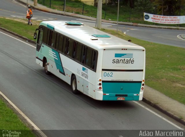 Santa Fé Transportes 062 na cidade de Belo Horizonte, Minas Gerais, Brasil, por Adão Raimundo Marcelino. Número da foto: #2522758.