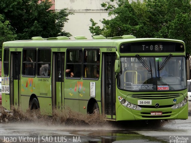 TCM - Transportes Coletivos Maranhense 38-048 na cidade de São Luís, Maranhão, Brasil, por João Victor. ID da foto: 2522657.