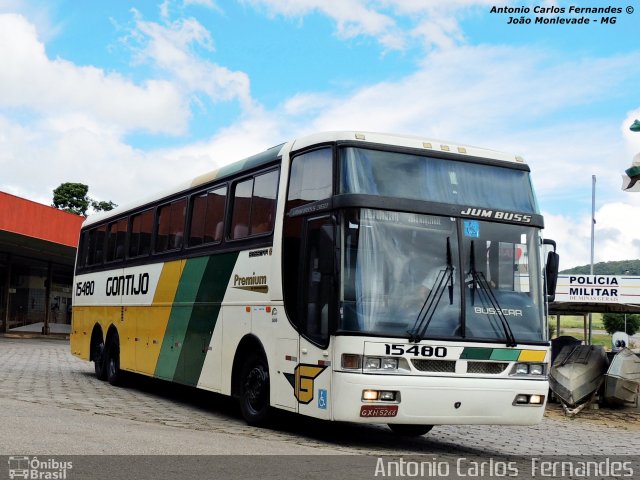 Empresa Gontijo de Transportes 15480 na cidade de João Monlevade, Minas Gerais, Brasil, por Antonio Carlos Fernandes. Número da foto: #2521729.