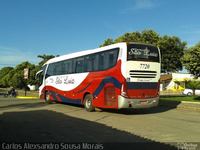 Expresso São Luiz 7720 na cidade de Piranhas, Goiás, Brasil, por Carlos Alexsandro Sousa Morais. Número da foto: #2523176.