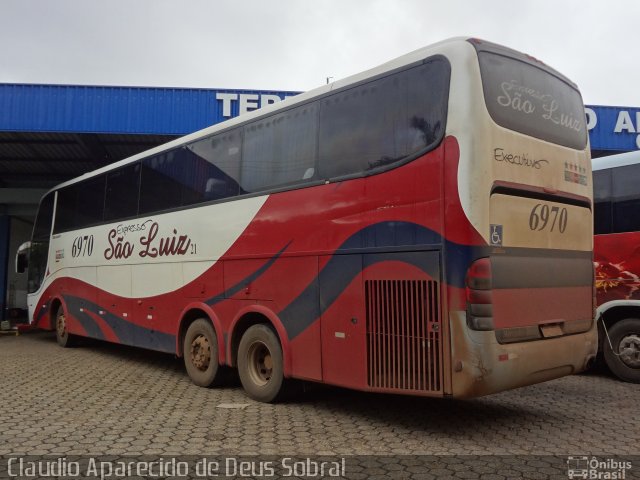 Expresso São Luiz 6970 na cidade de Ji-Paraná, Rondônia, Brasil, por Claudio Aparecido de Deus Sobral. Número da foto: #2523499.