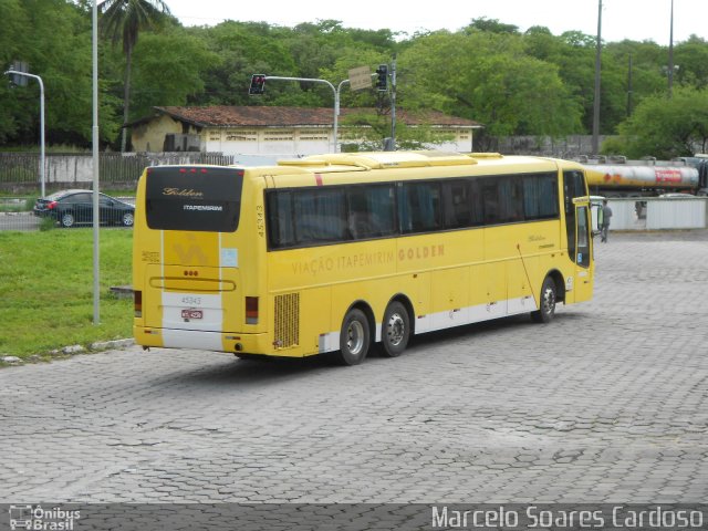Viação Itapemirim 45343 na cidade de João Pessoa, Paraíba, Brasil, por Marcelo Soares Cardoso. Número da foto: #2524157.
