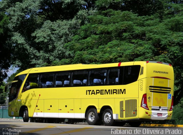 Viação Itapemirim 60533 na cidade de São Paulo, São Paulo, Brasil, por Fabiano de Oliveira Prado. Número da foto: #2524616.