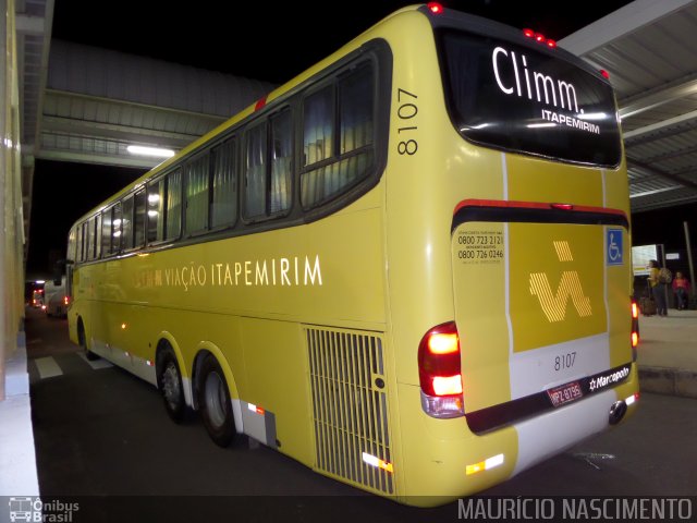 Viação Itapemirim 8107 na cidade de Belo Horizonte, Minas Gerais, Brasil, por Maurício Nascimento. Número da foto: #2525516.