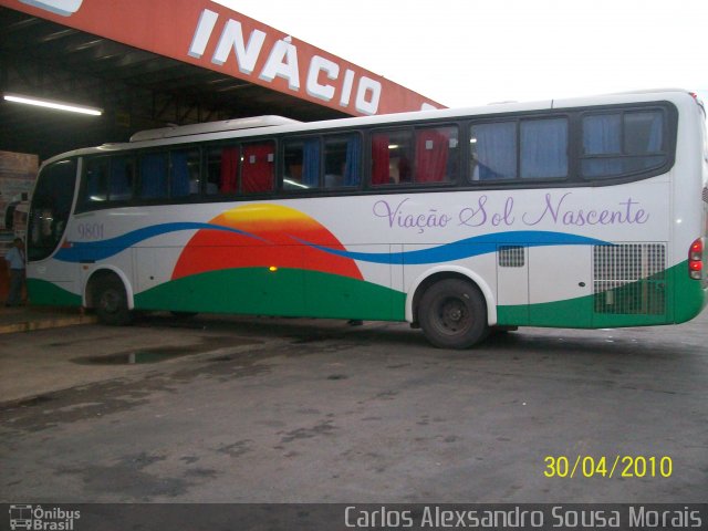 Viação Sol Nascente 9801 na cidade de Primavera do Leste, Mato Grosso, Brasil, por Carlos Alexsandro Sousa Morais. Número da foto: #2524779.