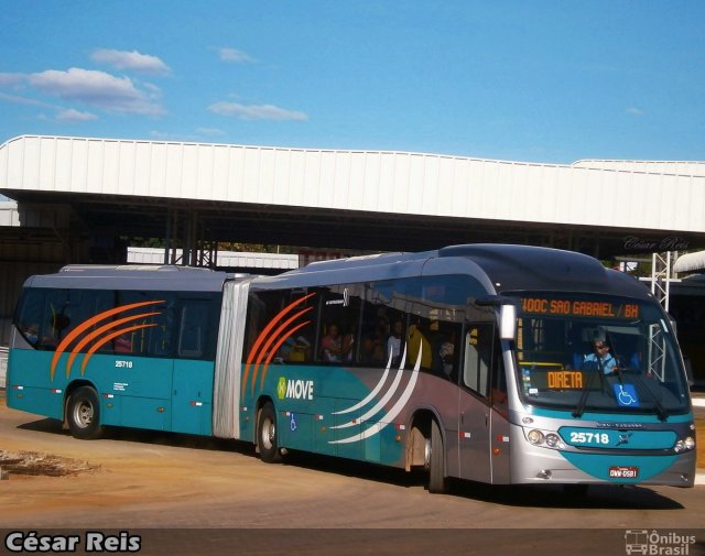 Autotrans > Turilessa 25718 na cidade de Belo Horizonte, Minas Gerais, Brasil, por César Ônibus. ID da foto: 2525026.