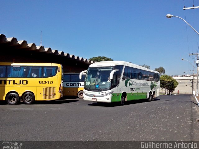 Viação Continental de Transportes 1073 na cidade de Araxá, Minas Gerais, Brasil, por Guilherme Antonio. Número da foto: #2525129.