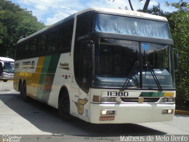 Empresa Gontijo de Transportes 11380 na cidade de São Paulo, São Paulo, Brasil, por Matheus de Melo Bento. ID da foto: 2565666.