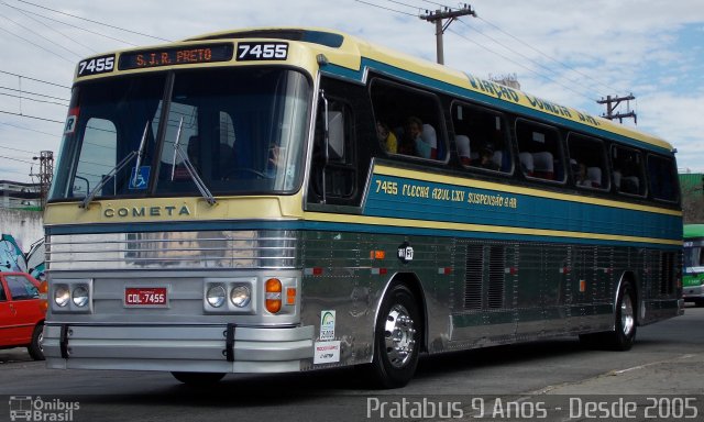 Viação Cometa 7455 na cidade de São Paulo, São Paulo, Brasil, por Cristiano Soares da Silva. ID da foto: 2564768.