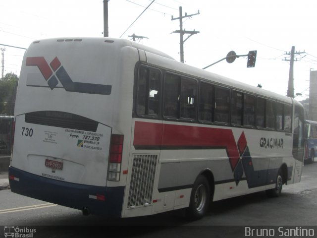 Gracimar Transporte e Turismo 730 na cidade de Embu das Artes, São Paulo, Brasil, por Bruno Santino. Número da foto: #2564799.