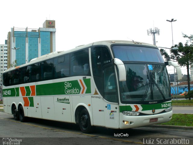 Cia. São Geraldo de Viação 14240 na cidade de Curitiba, Paraná, Brasil, por Luiz Scarabotto . Número da foto: #2563935.