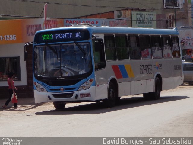 Viação Grande Brasília 604089 na cidade de São Sebastião, Distrito Federal, Brasil, por David Borges. Número da foto: #2581344.
