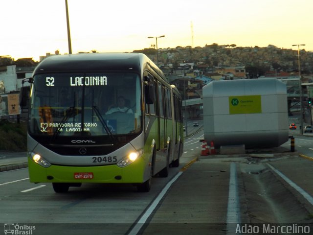 SM Transportes 20485 na cidade de Belo Horizonte, Minas Gerais, Brasil, por Adão Raimundo Marcelino. ID da foto: 2582348.