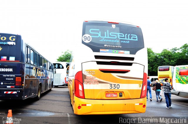 Sulserra Transportes e Turismo 330 na cidade de Foz do Iguaçu, Paraná, Brasil, por Roger Damim Maccarini. ID da foto: 2583979.