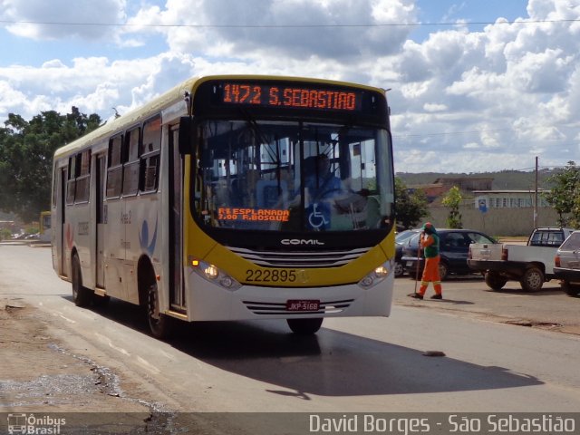 Viação Pioneira 222895 na cidade de São Sebastião, Distrito Federal, Brasil, por David Borges. Número da foto: #2584075.