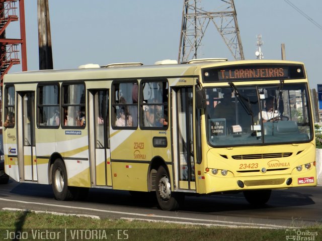 Expresso Santa Paula 23423 na cidade de Vitória, Espírito Santo, Brasil, por João Victor. ID da foto: 2583829.